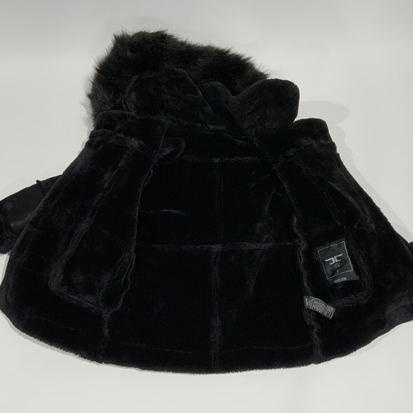 Jordan Craig Sz 4/4T Black Faux Fur Coat Jacket - Picture 4 of 12